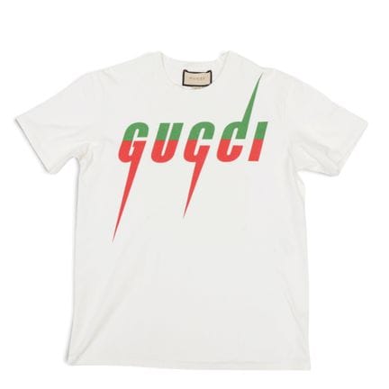 Gucci white cotton blade T-shirt, circa 2020. Show