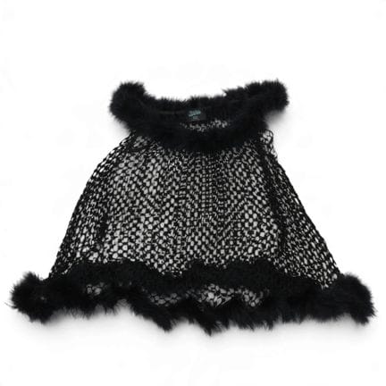 Jean Paul Gaultier black open-knit dress, Fall/Win