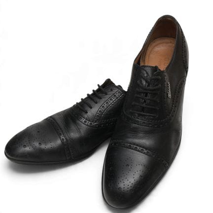 Gucci black leather brogue Oxford shoes, circa the