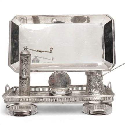 Assorted items, including a Ralph Lauren tray and 
