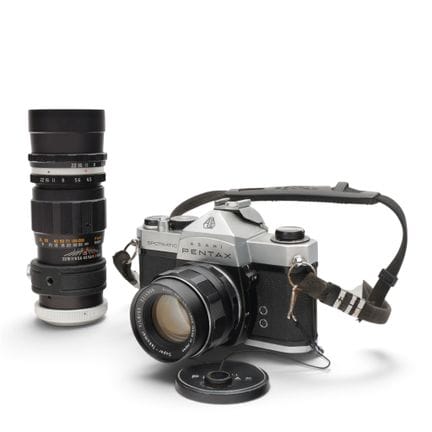 Fotocamera Pentax, Spotmatic, con obiettivo da 55 