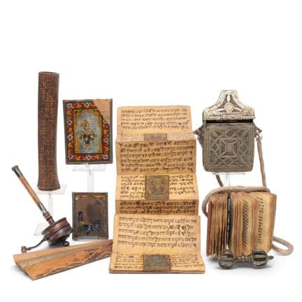 Southeast Asia, a collection of religious objects,