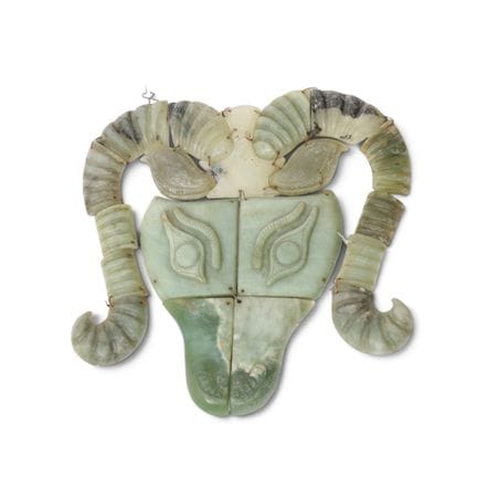 China, an archaic jade carving in the shape of a r