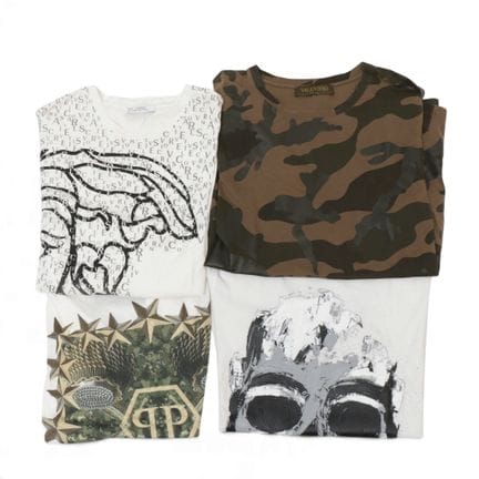 Set of four T-shirts, circa the 2000s. Shows minor