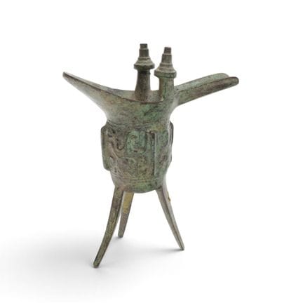 China, a replica of an archaic bronze ritual wine 