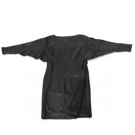 Atelier Fong Leng black leather dress, circa the 7