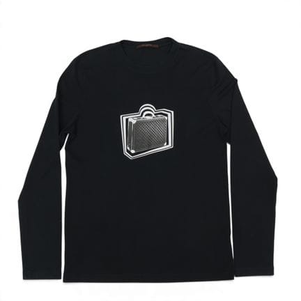 Louis Vuitton graphic trunk long-sleeve shirt, cir