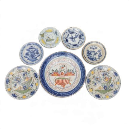 France and Delft, various polychrome earthenware p
