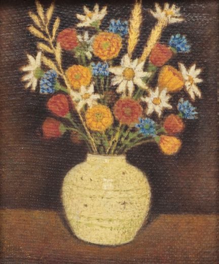 Sal Meijer (1877-1965) Nature morte aux fleurs, hu