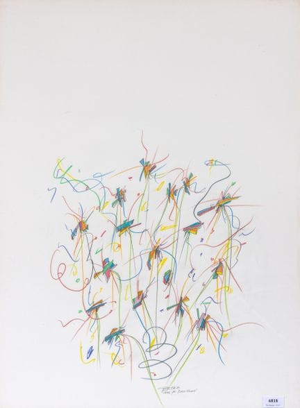 Ger van Elk (1941-2014), « Sketch for Cubist Flowe