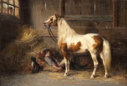 Otto Eerelman (1839-1926) « Valet de stable endorm