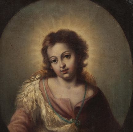 École espagnole, vers 1700. « San Juanito », huile