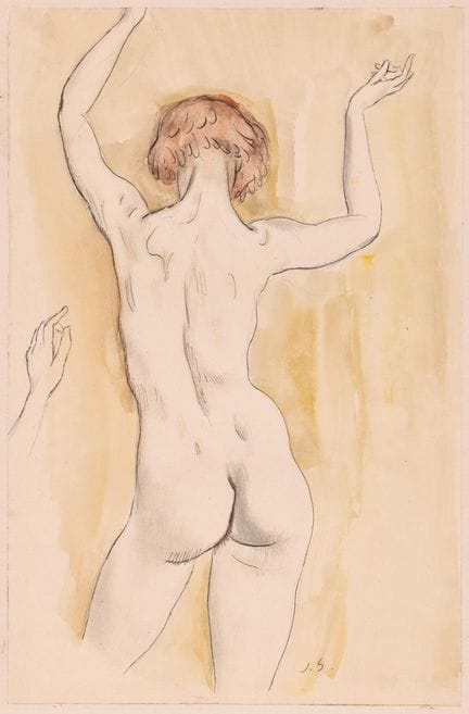 Jan Sluijters (1881-1957) Étude d'un nu debout, vu