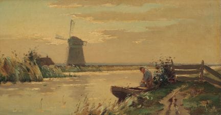Aarnout van Gilst (1898-1981) Pêcheur dans une bar