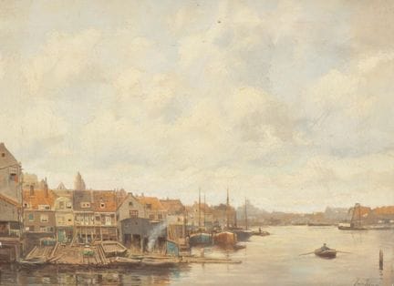 Jan Jans (1893-1963), « Oud hoekje, Oostenburg », 