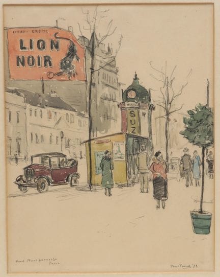 Bart Peizel (1887-1974) Boulevard Montparnasse, fu