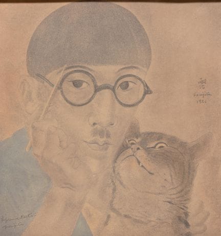 Léonard Tsuguharu Foujita (1886-1968) « Autoportra
