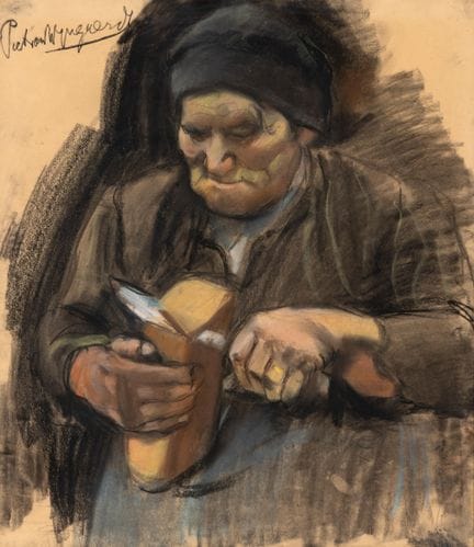 Piet van Wijngaerdt (1873-1964) «Mujer con un pan»