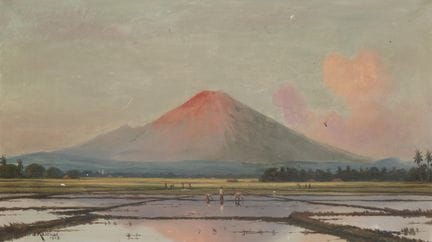 Frederik Kasenda (1891-1942) Paysage, Indonésie, t