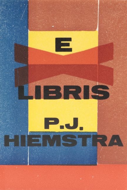 Hendrik Nicolaas Werkman (1882-1945) Ex-libris pou