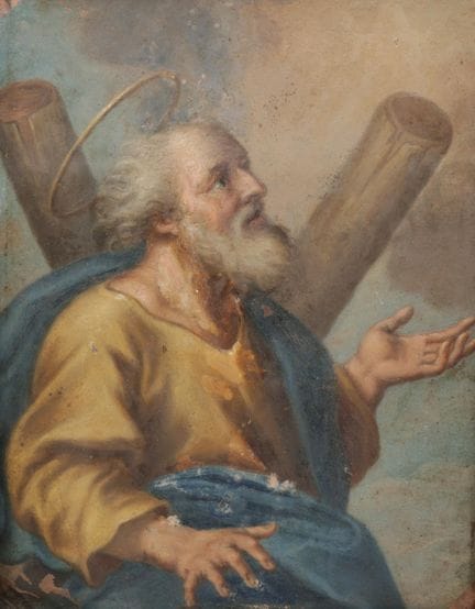 Escuela europea, siglo XVIII. San Andrés, óleo sob