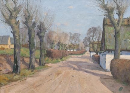 Jens Sinding Christensen (1888-1980) Route de camp