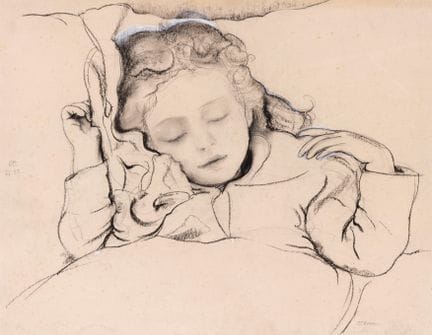 Paul Citroen (1896-1983) « Jeune fille endormie »,