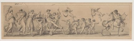 Artiste inconnu, XVIIIe siècle. Deux dessins repré
