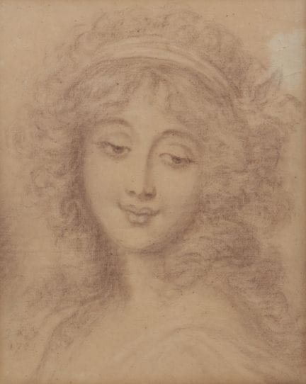 École française, XVIIIe/XIXe siècle. Portrait d'un