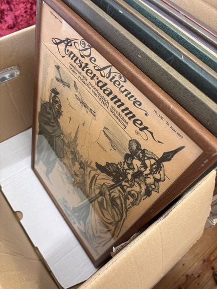 Collection de lithographies encadrées tirées du « 