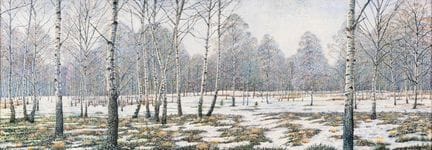 Drago Pecenica (né en 1962) « Berkenbos en hiver »