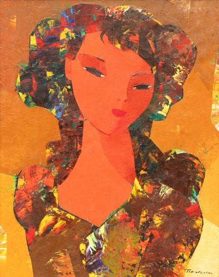 Igor Tcholaria (né en 1959) Portrait d'une femme, 