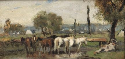 Antal Berkes (1874-1938). Panel titulado «Hombre d