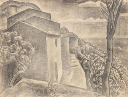 Leo Gestel (1881-1941) Paysage de montagne avec de