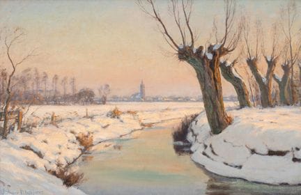 Johan Meijer (1885-1970), « Hiver, soleil de midi 