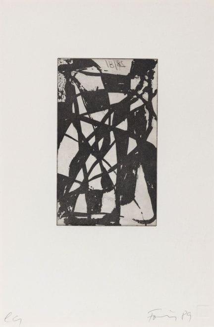 Günther Forg (1952-2013) Série de trois gravures à