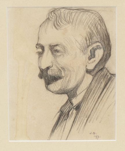 Jacob Dooijewaard (1876-1969) : portrait au crayon