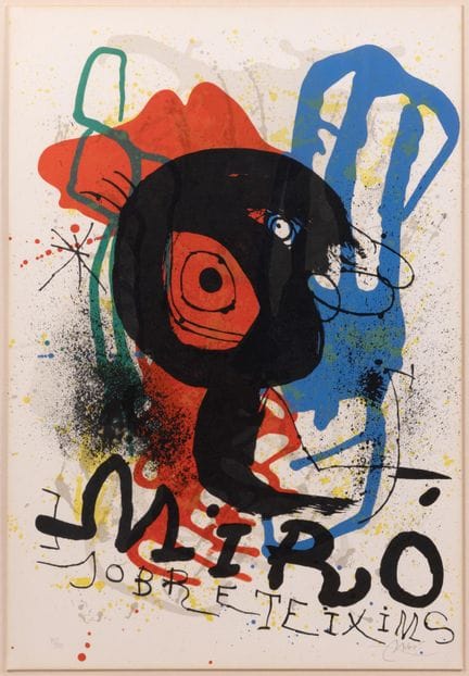 Joan Miró (1893-1983), « Sobreteixims » (1973), li