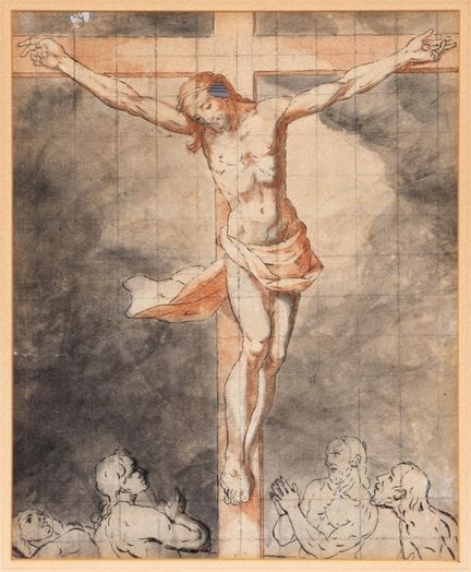 École italienne, XVIIe/XVIIIe siècles. Le Christ e