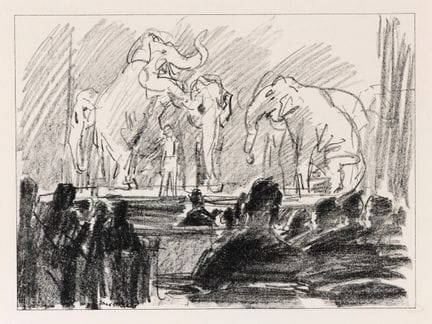 Isaac Israels (1865-1935), « Des éléphants sur la 
