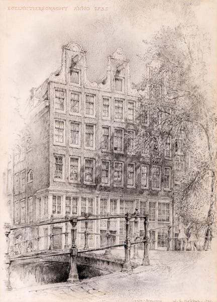 Willem Gerard Hofker (1902-1981) Vue sur l'Egelant