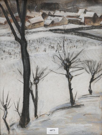 Henri Schoonbrood (1898-1972) « Village sous la ne