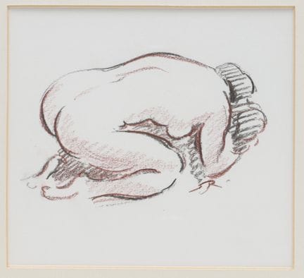 Jan Sluijters jr. (1914-2005) Nu. Acquerelle signé