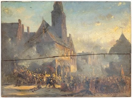 Cornelis Springer (1817-1891) « Révolte devant l'a