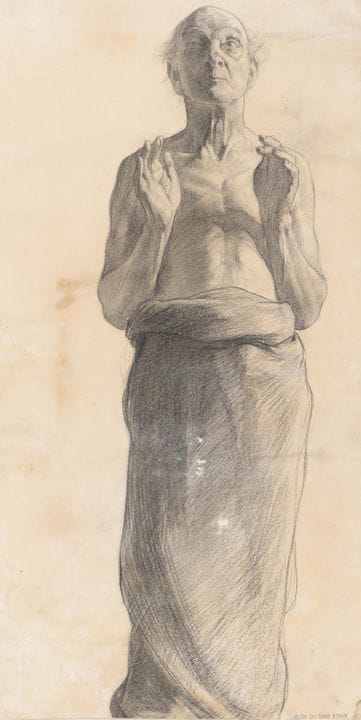 Leo Gestel (1881-1941) Étude d'un homme debout, fu