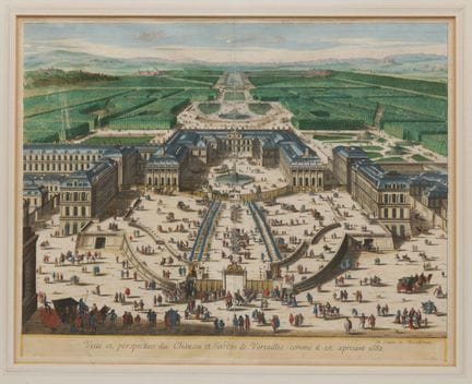 École française, XVIIe siècle. Vue du château de V