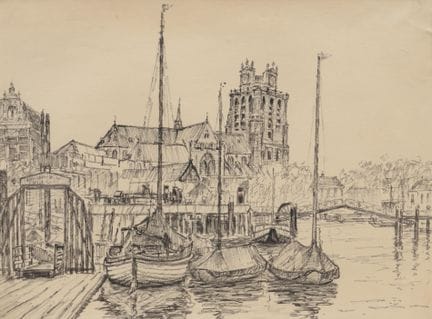 Bart Peizel (1887-1974) Deux dessins représentant 