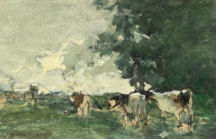 Johan Hendrik Weissenbruch (1824-1903). « Melkboch