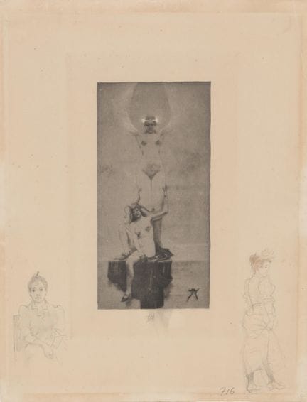 Armand Rassenfosse (1862-1934) « La Folie guardant