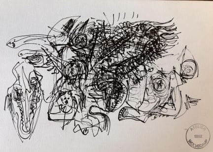 Theo Wolvecamp (1925-1992) Dessin sans titre (rect